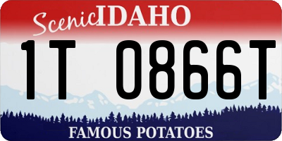 ID license plate 1T0866T