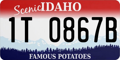 ID license plate 1T0867B