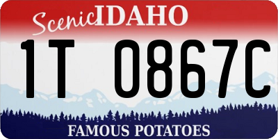 ID license plate 1T0867C