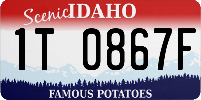 ID license plate 1T0867F