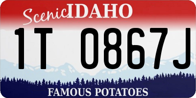 ID license plate 1T0867J