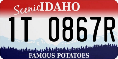 ID license plate 1T0867R