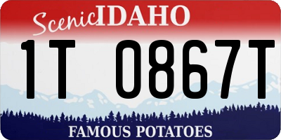 ID license plate 1T0867T