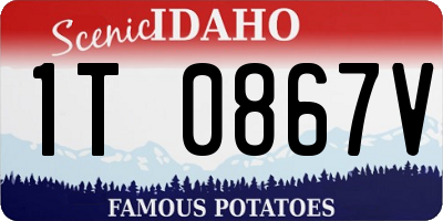 ID license plate 1T0867V