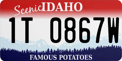 ID license plate 1T0867W