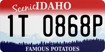 ID license plate 1T0868P