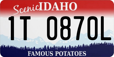 ID license plate 1T0870L
