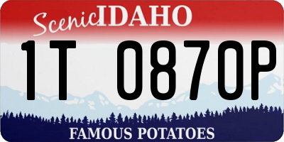 ID license plate 1T0870P