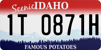 ID license plate 1T0871H