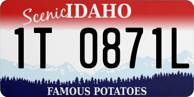 ID license plate 1T0871L