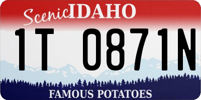 ID license plate 1T0871N