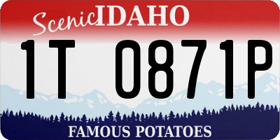 ID license plate 1T0871P