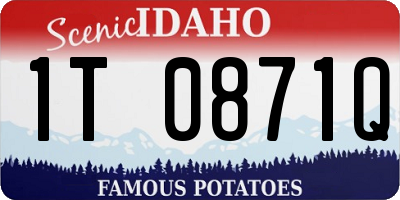 ID license plate 1T0871Q