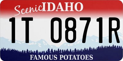 ID license plate 1T0871R