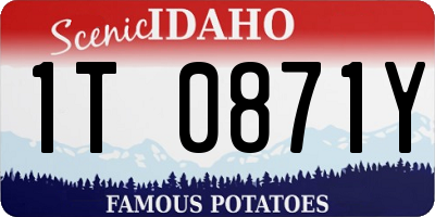 ID license plate 1T0871Y
