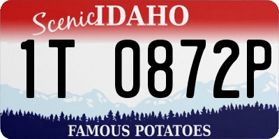 ID license plate 1T0872P