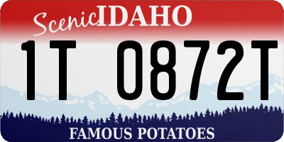 ID license plate 1T0872T