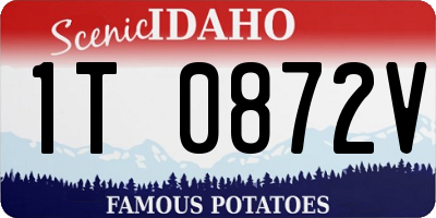 ID license plate 1T0872V