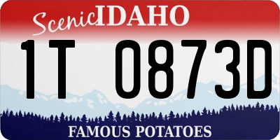 ID license plate 1T0873D