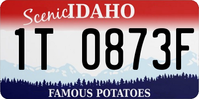 ID license plate 1T0873F