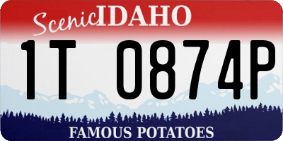 ID license plate 1T0874P