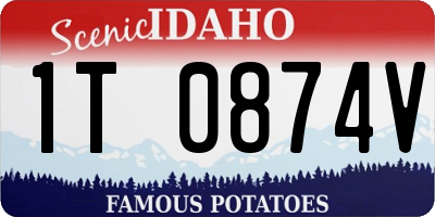 ID license plate 1T0874V