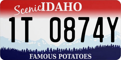 ID license plate 1T0874Y