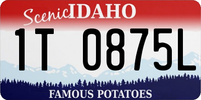 ID license plate 1T0875L