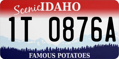 ID license plate 1T0876A