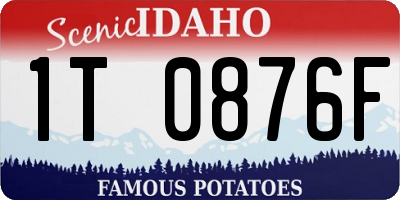 ID license plate 1T0876F