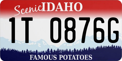 ID license plate 1T0876G