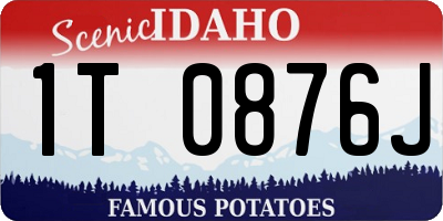 ID license plate 1T0876J
