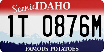 ID license plate 1T0876M