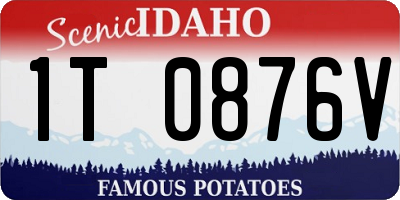 ID license plate 1T0876V