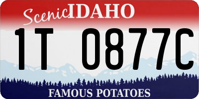 ID license plate 1T0877C