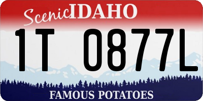 ID license plate 1T0877L