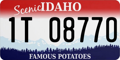 ID license plate 1T0877O