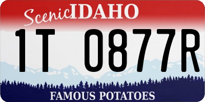 ID license plate 1T0877R