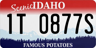ID license plate 1T0877S