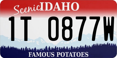 ID license plate 1T0877W
