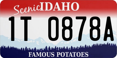 ID license plate 1T0878A