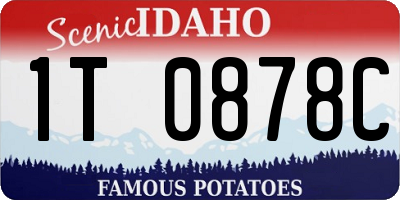 ID license plate 1T0878C