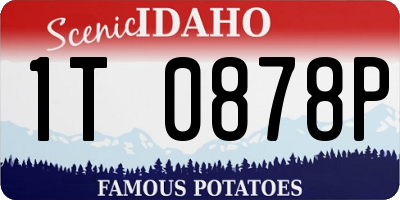 ID license plate 1T0878P