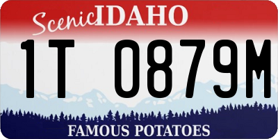 ID license plate 1T0879M