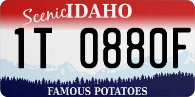 ID license plate 1T0880F