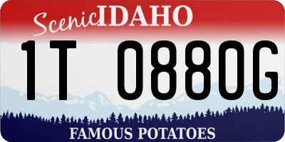 ID license plate 1T0880G