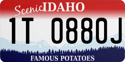 ID license plate 1T0880J
