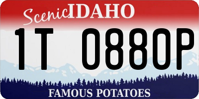 ID license plate 1T0880P