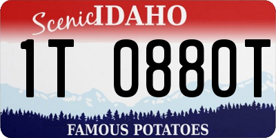ID license plate 1T0880T