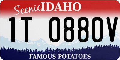 ID license plate 1T0880V